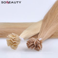 Best Human Hair Extension Flat Tip Pre-bonde Virgin Brazilian Hair Popular America Europea Alibaba Gold Manufacturer